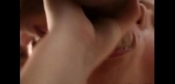 Marvelous blonde Angel blowing big pole